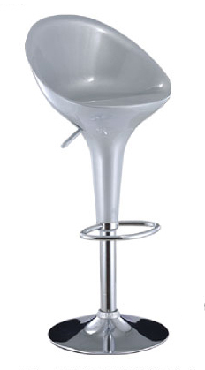 metal bar chair with acrylic top